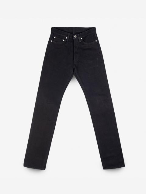 21OZ SELVEDGE DENIM RELAXED TAPERED CUT JEANS -  SUPERBLACK (FADES TO GREY)