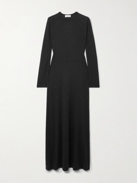Eliora Cotton And Cashmere-blend Maxi Dress