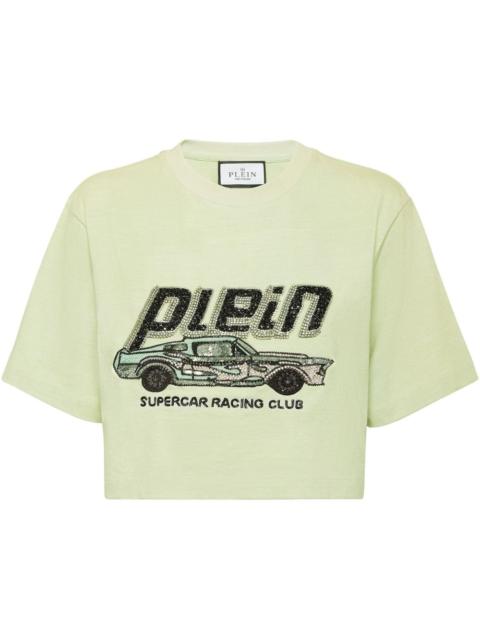 Car cropped t-shirt