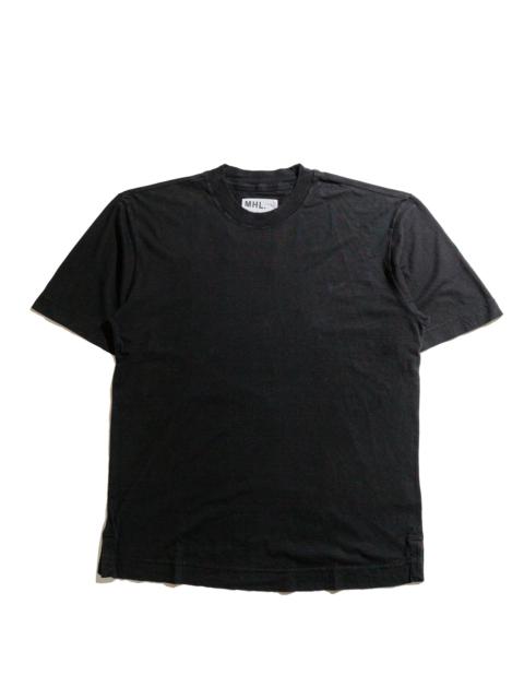 MHL Simple T-Shirt Organic Cotton Linen Jersey Black