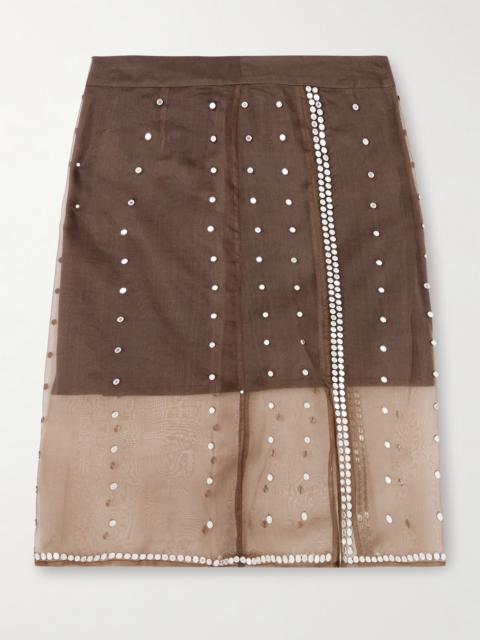 Presence Studded Organza Skirt
