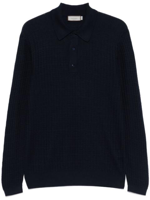 knitted polo shirt
