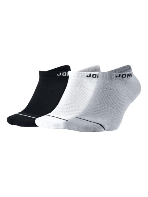 Men's Air Jordan Solid Color Logo Jacquard Socks 3 Pairs Black / Gray / White SX5546-018
