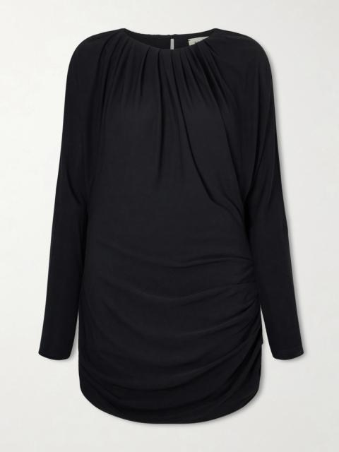 Rickie Ruched Jersey Mini Dress