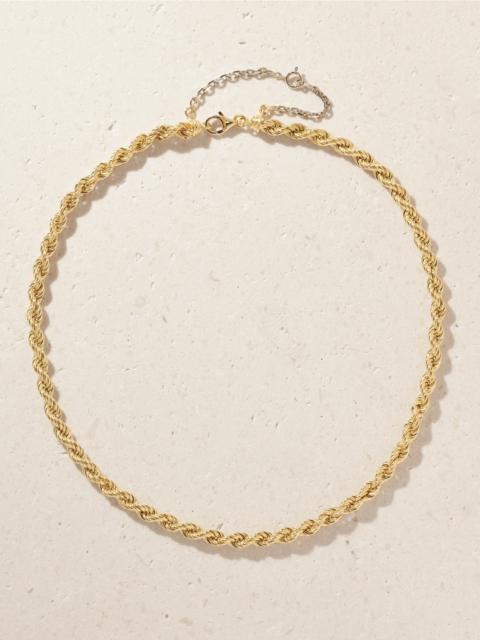 Corde Chaînette 18-karat Yellow And White Gold Necklace