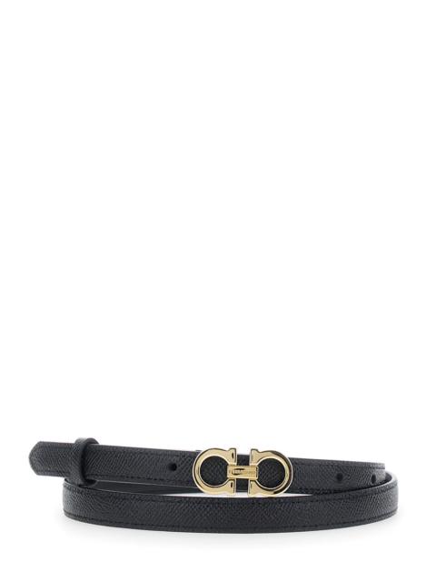 Donna H.15 Black Calf Belt