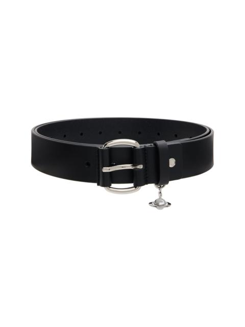 Black Wide Alex Charm Belt