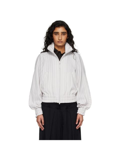Off-White Pinstripe Sport Uniform Jacket