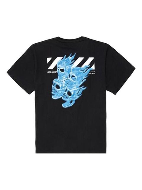 Off-White Mens Skeleton Print Short Sleeve Oversized OMAA038S191850171088