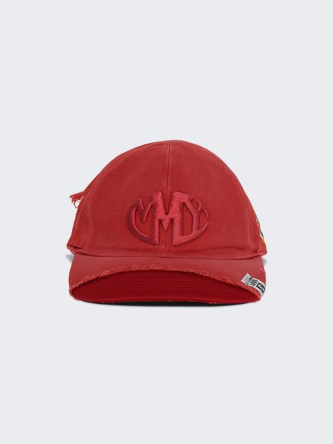Crushed Detail Cap Red