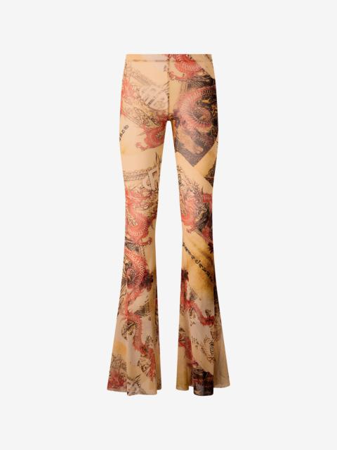 Pants with Oriental Print