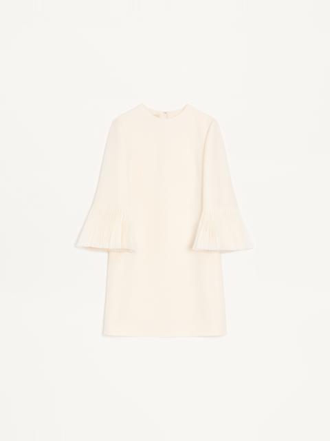 EMBROIDERED CREPE COUTURE SHORT DRESS