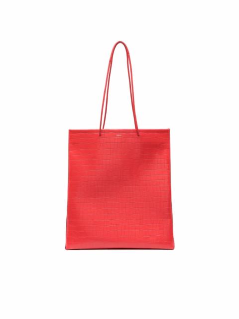 crocodile effect tote bag