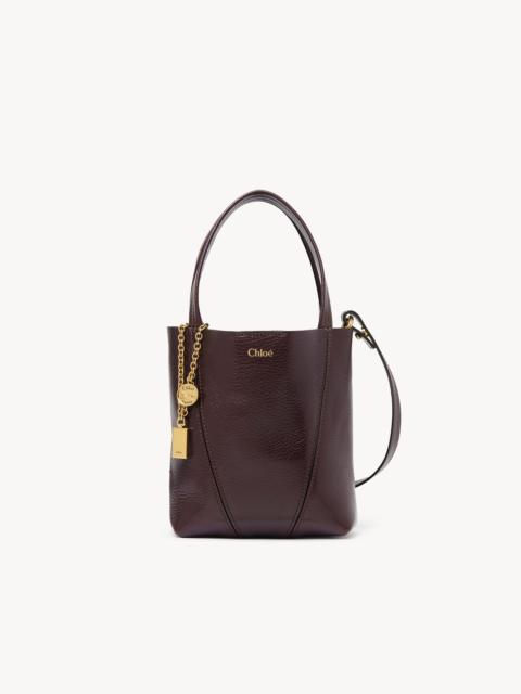 SMALL CHLOÉ SPIN TOTE BAG IN GRAINED LEATHER