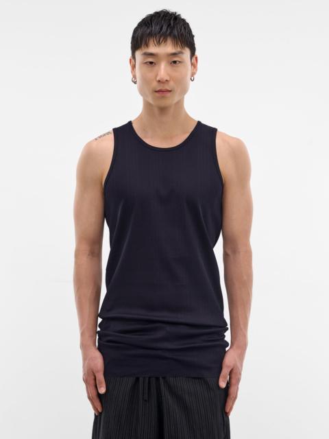 Navy Cotton Ribbed Tank Top