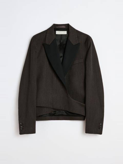 Our Legacy Wrap Blazer Havana Brown Chain Wool