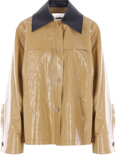 coated linen jacket