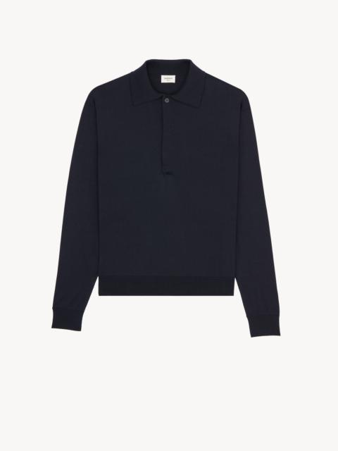 POLO IN SILK AND COTTON KNIT