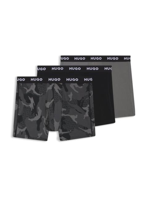 THREE-PACK OF BOXER BRIEFS IN STRETCH COTTON