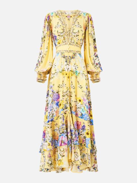 LONG BUTTON FRONT DRESS