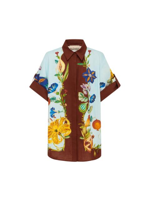 Dahlia Floral Linen Shirt