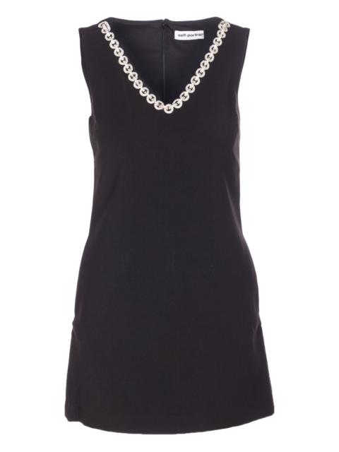 crystal-embellished mini dress