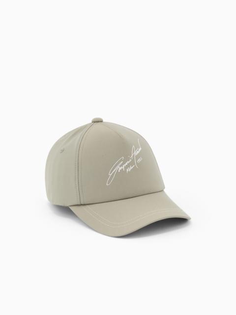 NYLON AND SILK BLEND BASEBALL CAP