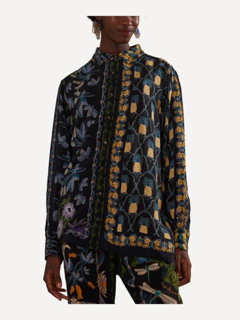 Winter Garden Black Pyjama Shirt