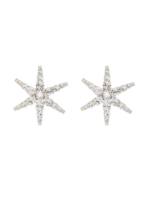 Jennifer Behr Polaris Crystal-embellished Rhodium-plated Drop Earrings