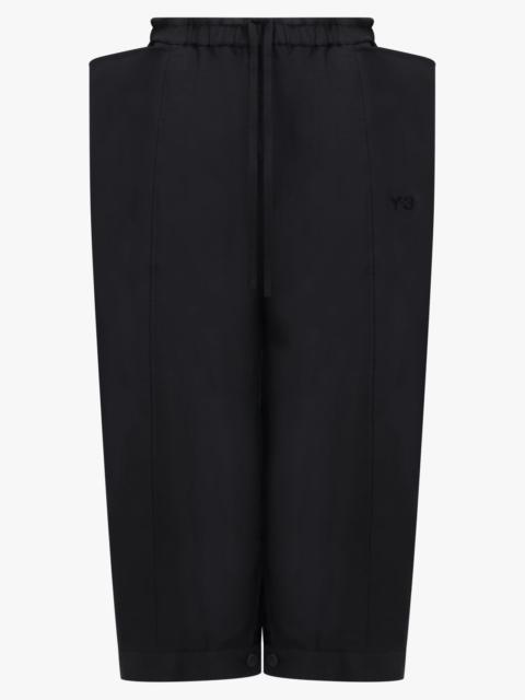 SPORT UNIFORM CROPPED TRACK PANT | BLACK