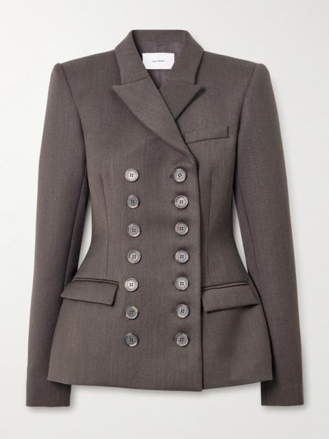 Double-breasted Twill Blazer