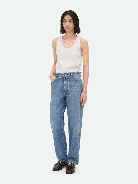 Vintage Indigo Turned Up Denim