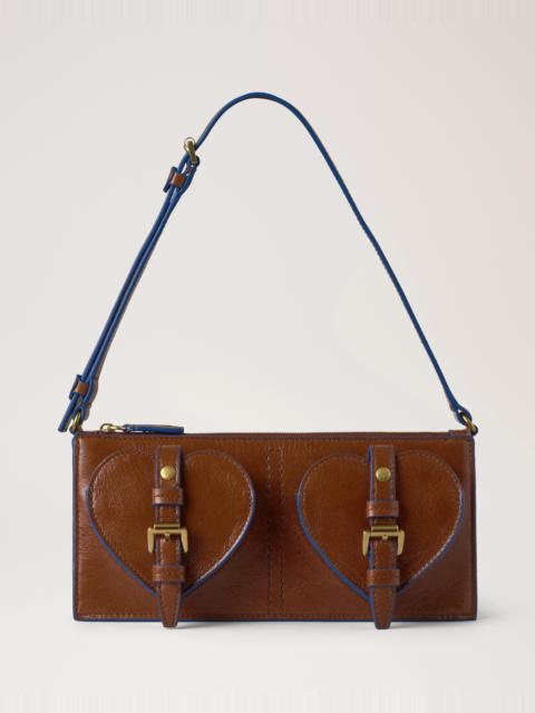 Mini Roxanne Shoulder Bag
Oak & Pigment Blue Smooth Glossy Leather