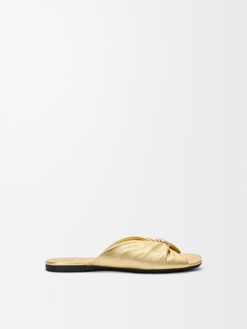 Pebble Soft slide in laminated lambskin
