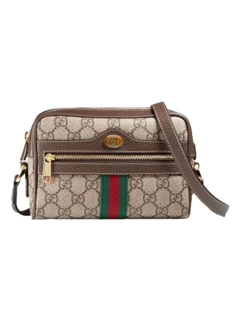 Gucci Ophidia Series Bag MIni-Size Brown 'Cream' 517350-96IWS-8745