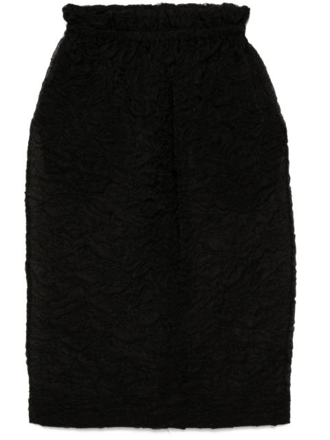 ruffle-waisted skirt