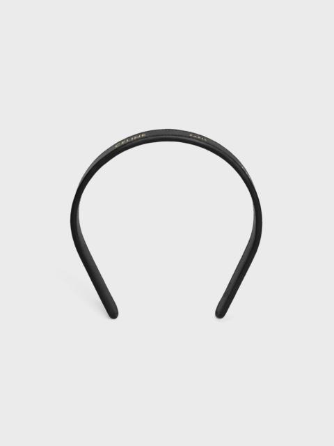 Celine Paris Thin Headband in Calfskin