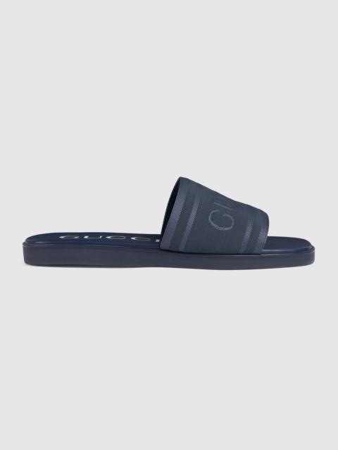 Men's slide sandal with tonal logo