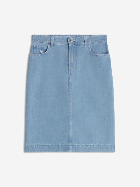STRAIGHT DENIM SKIRT