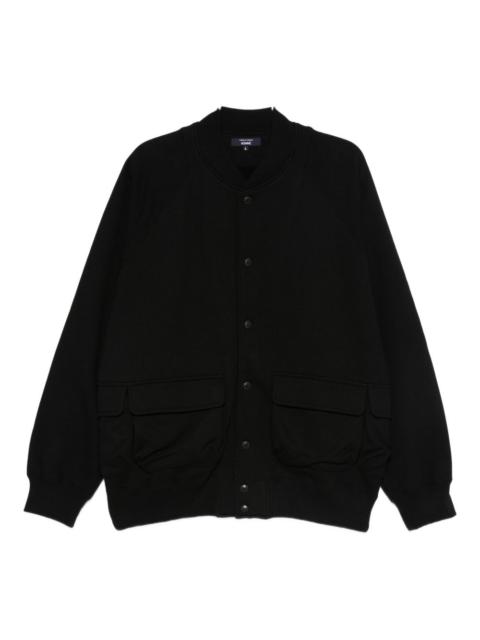 button-fastening pocket jacket