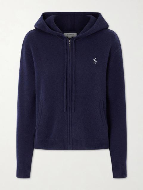 Embroidered Cashmere And Wool-blend Cardigan