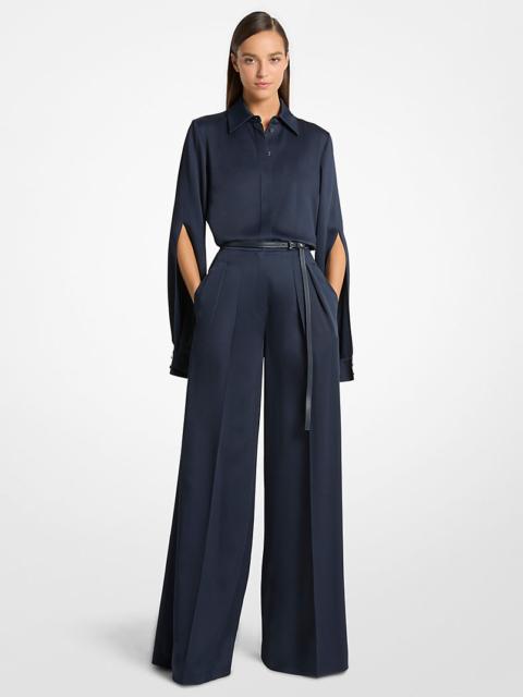 Satin Palazzo Trousers
