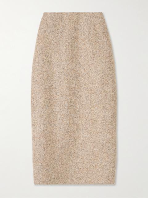 Sussex Alpaca And Wool-blend Midi Skirt