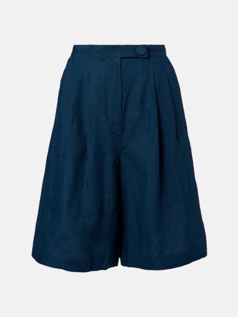 Plaisant linen Bermuda shorts