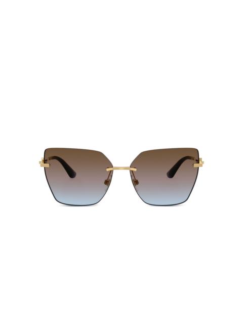 geometric-frame sunglasses