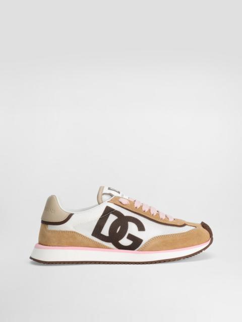 Mixed-material DG CUSHION sneakers