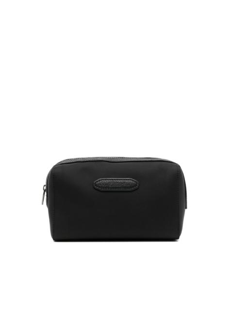 logo-plaque wash bag