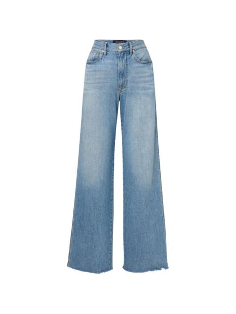 frayed-hem jeans