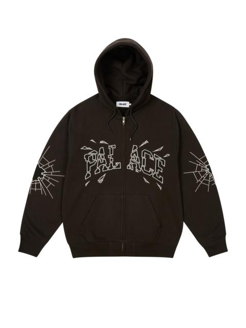 SHATTER ZIP HOOD BLACK
