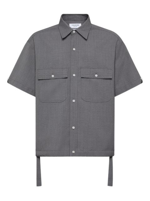 seersucker short-sleeve shirt